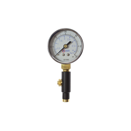 COILHOSE PNEUMATICS Dial Pressure Gauge w/Straight Chuck 0-60 PSI TGB060